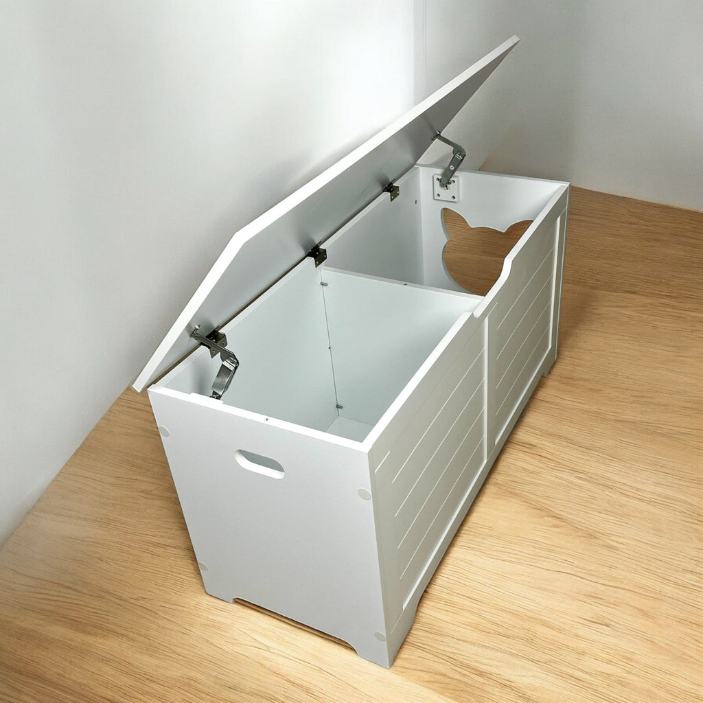 Top-Entry Litter Box Enclosure, White