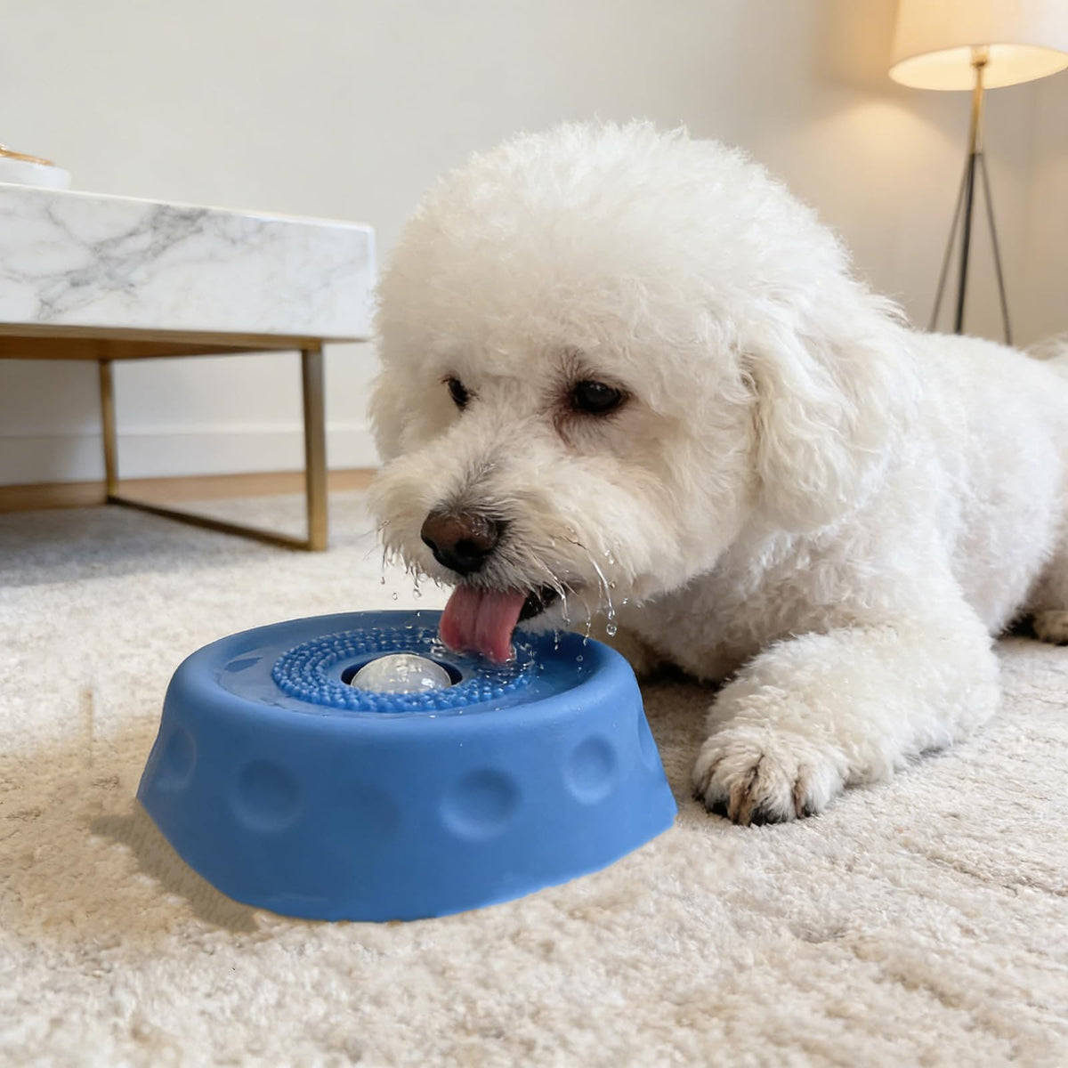 Rolling Ball Lick Bowl