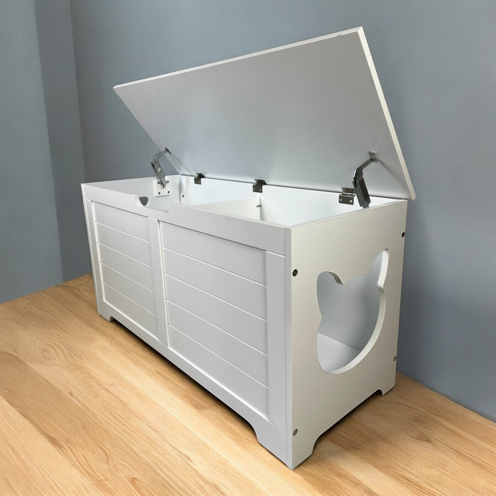 Top-Entry Litter Box Enclosure, White