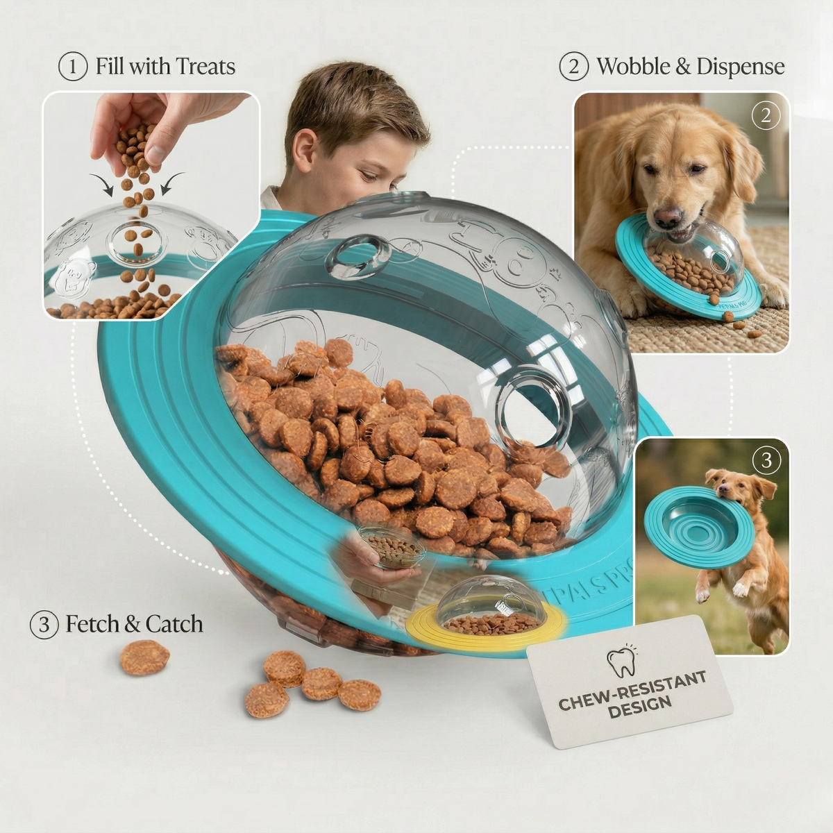 OrbitIQ Fetch & Treat Toy