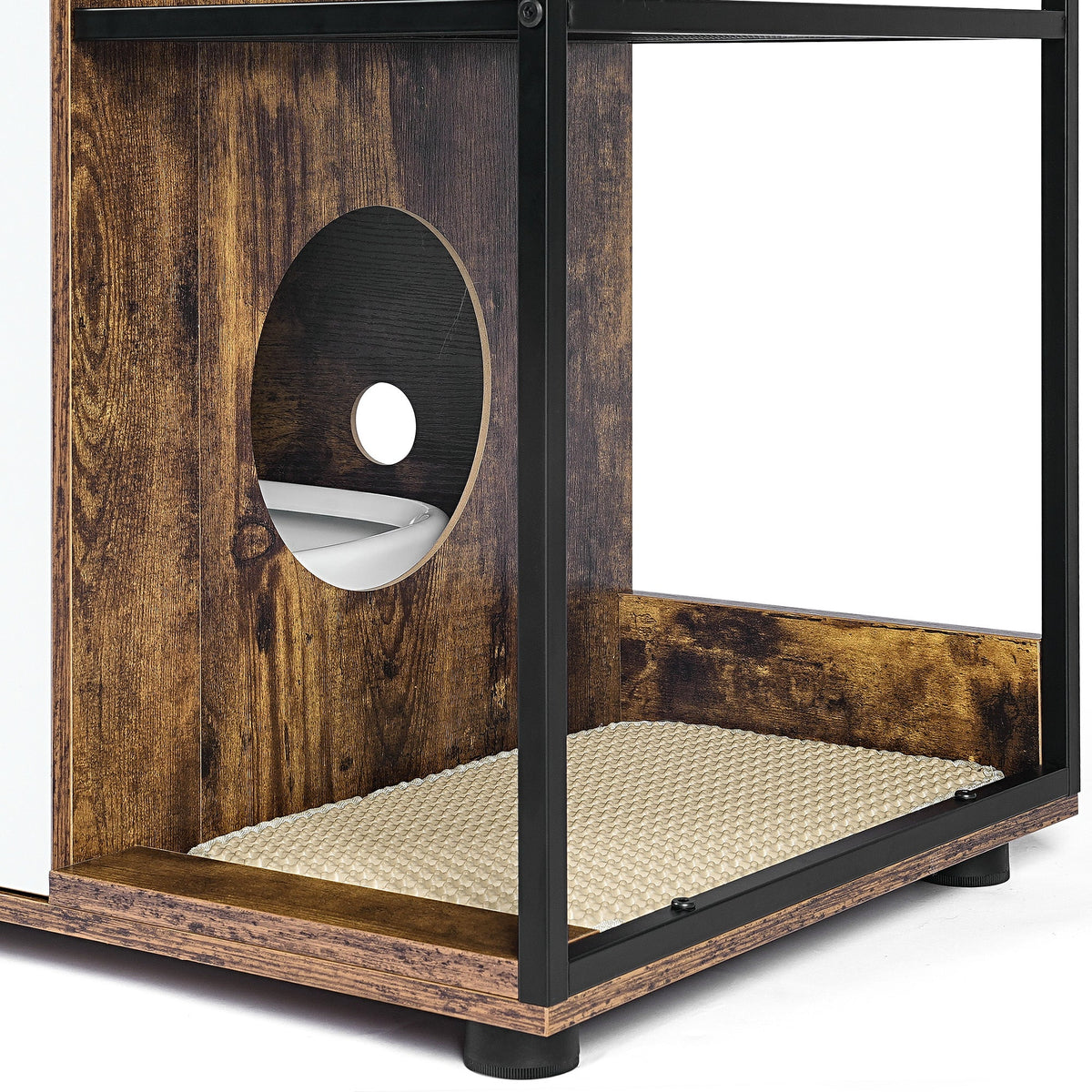 Double Litter Box Enclosure for 2 Cats