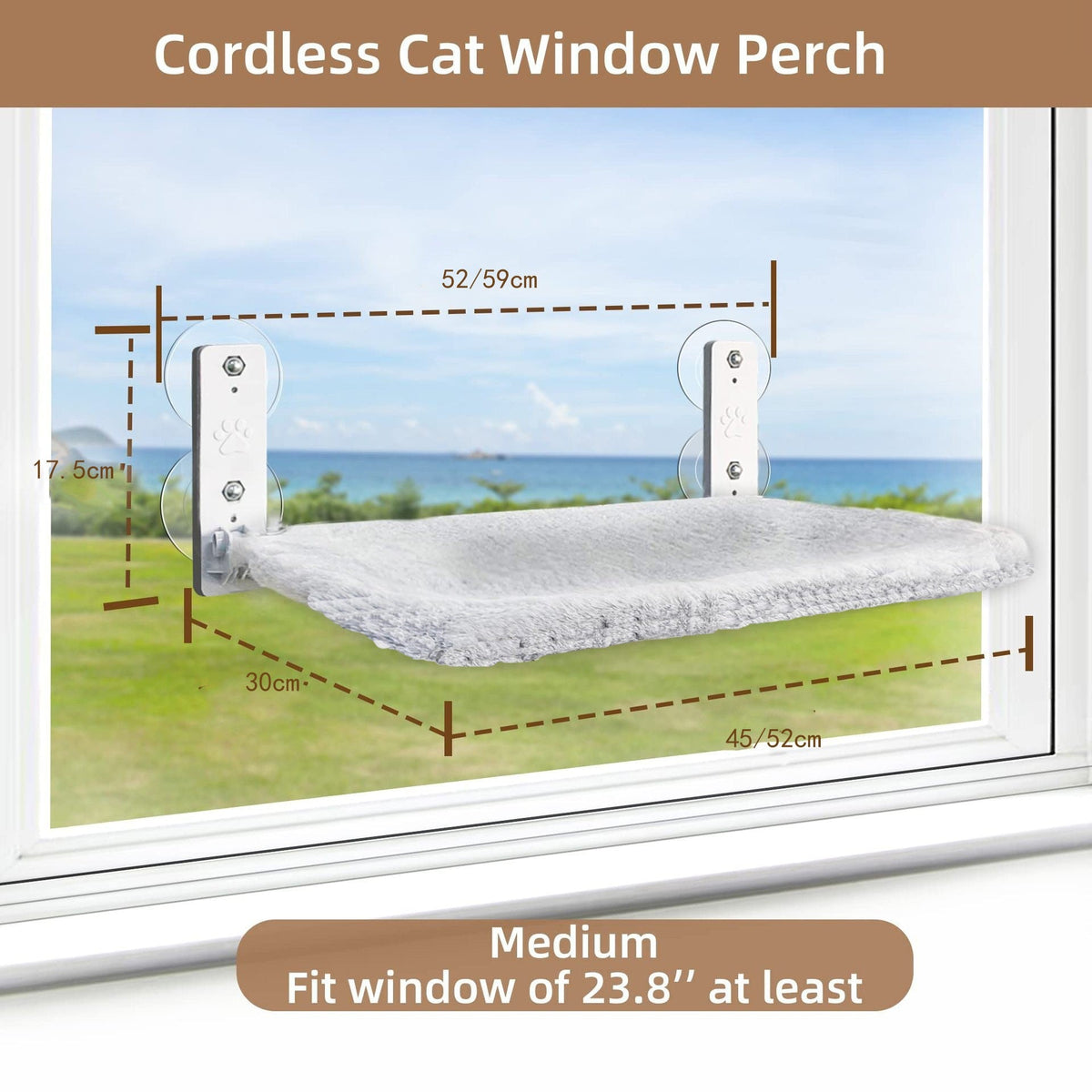 Cozy Window Perch – Cordless Cat Hammock