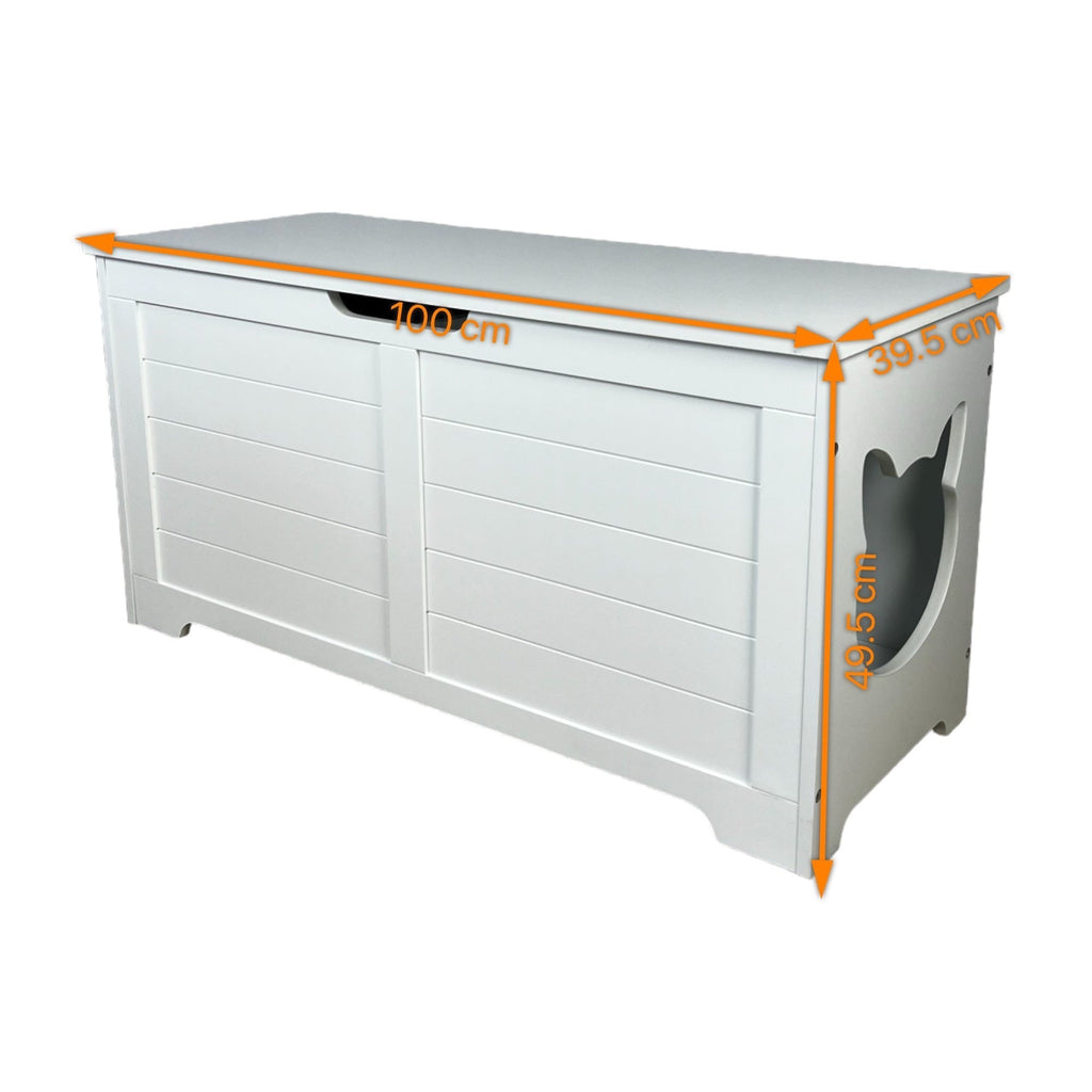 Top-Entry Litter Box Enclosure, White