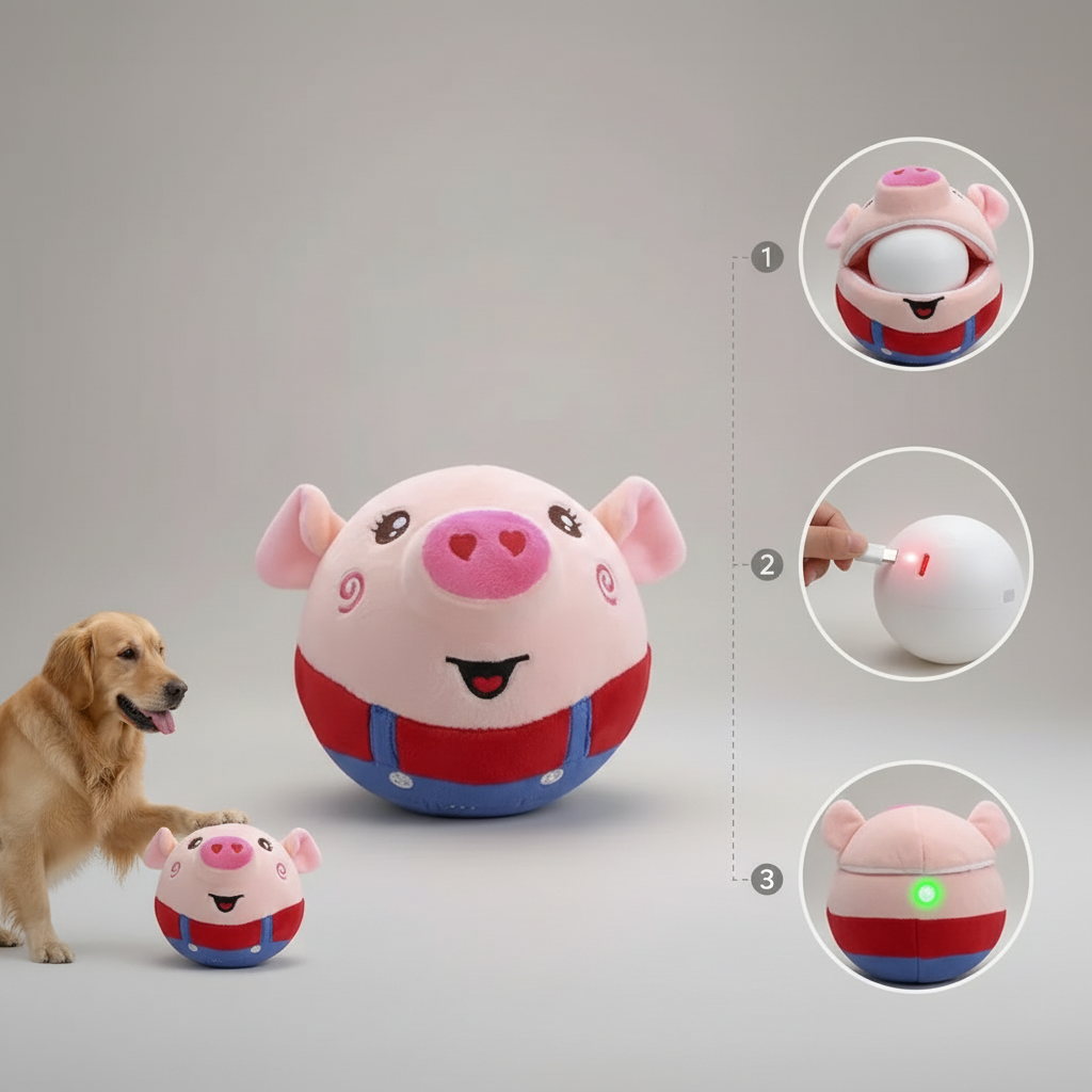 Jumping Pig Toy Ball