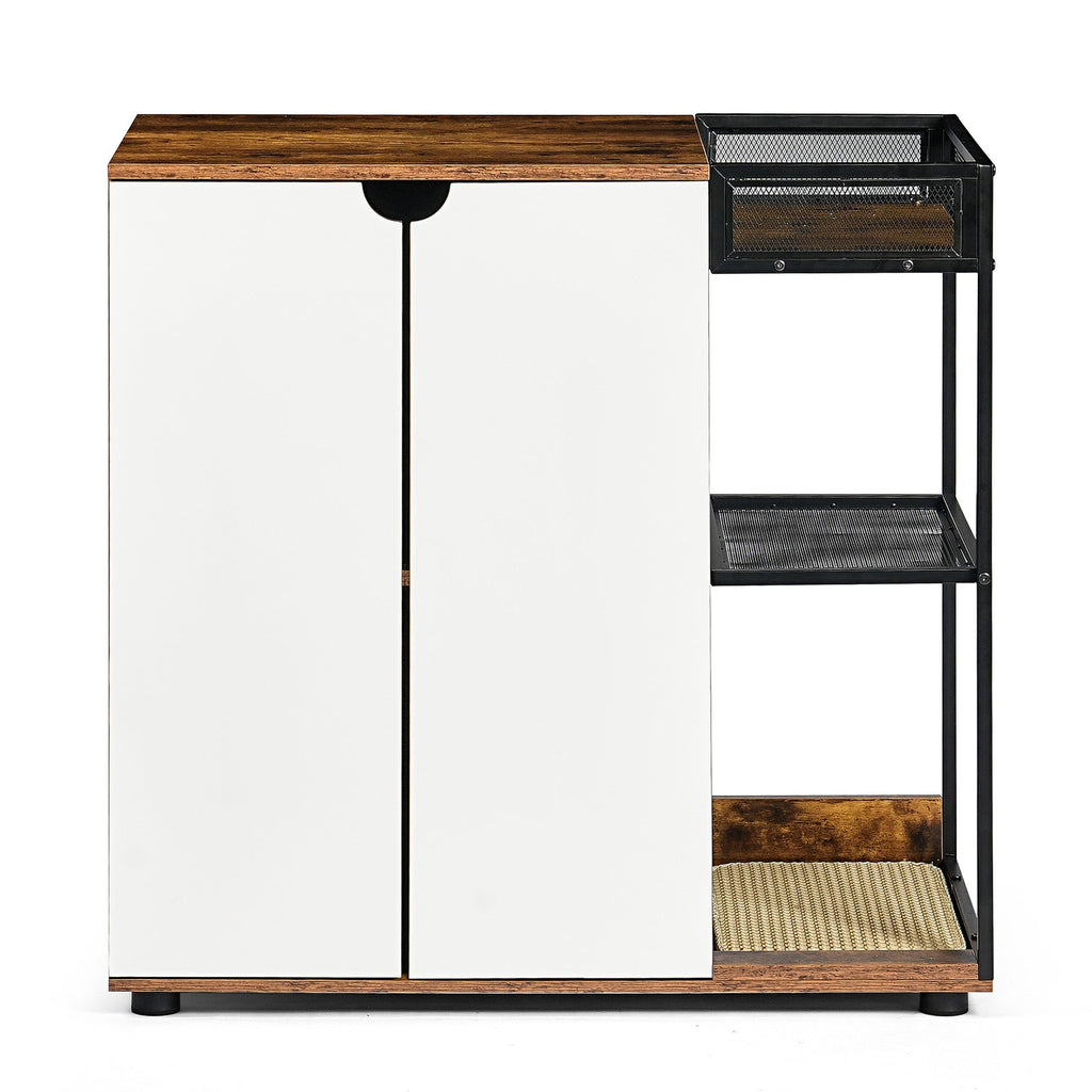 Double Litter Box Enclosure for 2 Cats