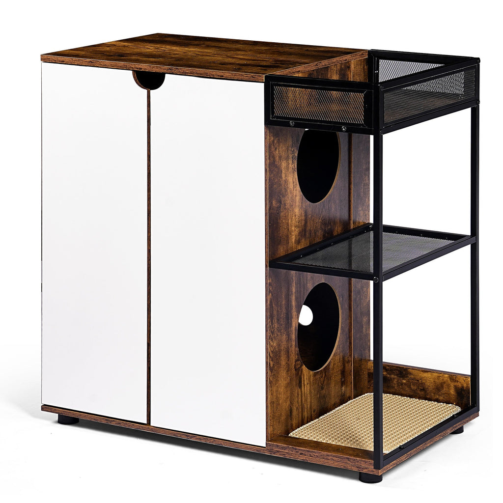 Double Litter Box Enclosure for 2 Cats