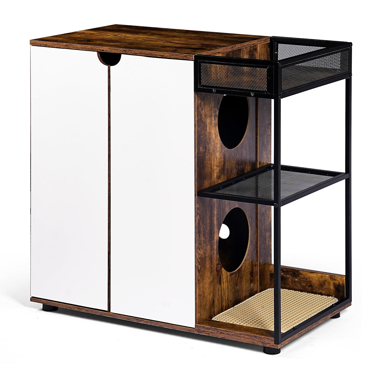 Double Litter Box Enclosure for 2 Cats