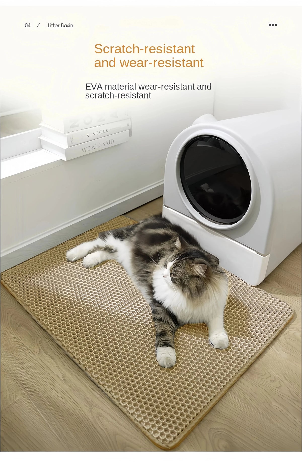 Mini Honeycomb Litter Mat, 12 x 12 in