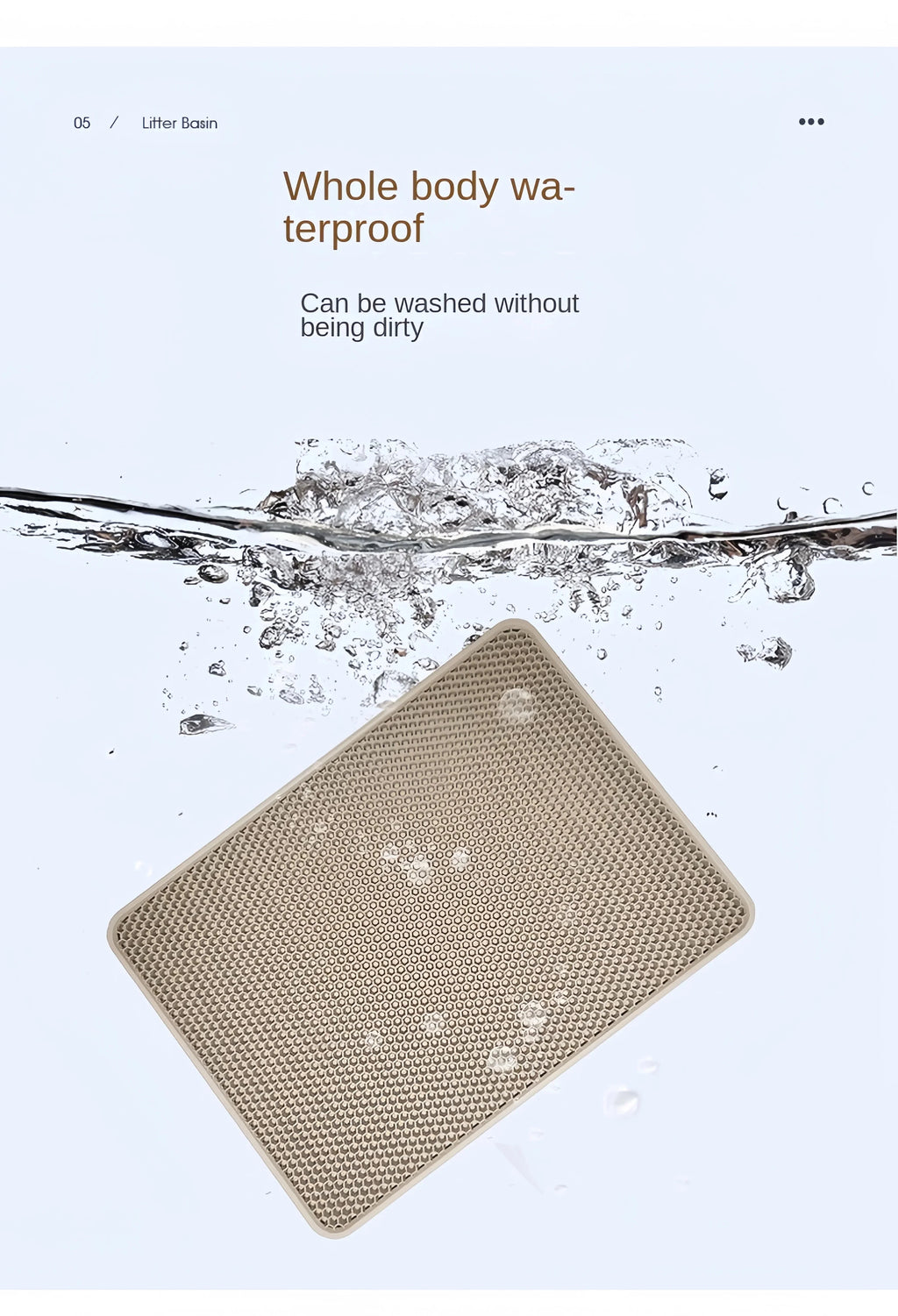 Mini Honeycomb Litter Mat, 12 x 12 in